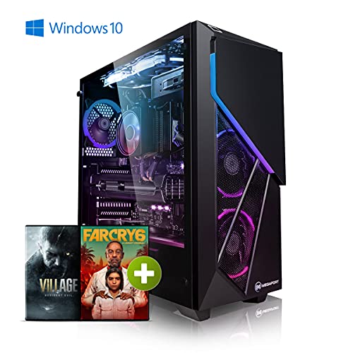 Pack Gaming - Megaport Ordenador Gaming PC AMD Ryzen 5 5600X • Radeon RX6700XT • Windows 10 • 500GB M.2 SSD • 2TB HDD •16GB 3000MHz DDR4