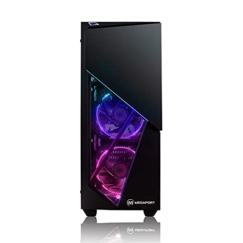 Pack Gaming - Megaport Ordenador Gaming PC AMD Ryzen 5 5600X • Radeon RX6700XT • Windows 10 • 500GB M.2 SSD • 2TB HDD •16GB 3000MHz DDR4