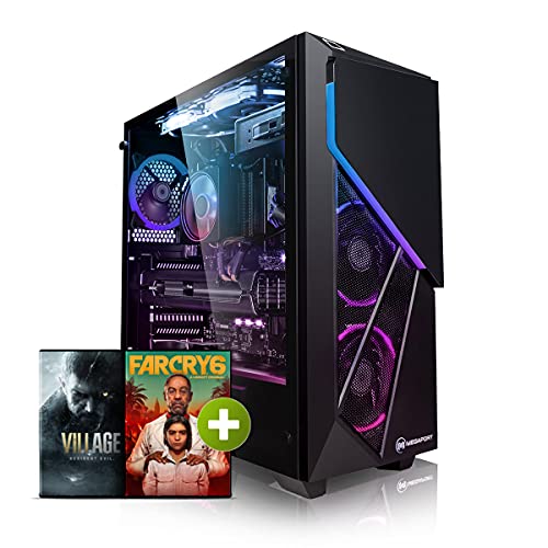 Pack Gaming - Megaport Ordenador Gaming PC AMD Ryzen 5 5600X • Radeon RX6700XT • Windows 10 • 500GB M.2 SSD • 2TB HDD •16GB 3000MHz DDR4