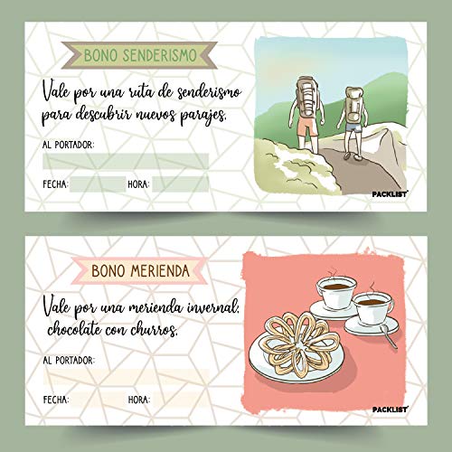 PACKLIST Talonario para Parejas, 22 Románticos Vales para Regalar - Porque Te Quiero - Regalos para Parejas y Enamorados. Ideal Regalo Novia, Regalos Románticos para Mujer, Regalo Aniversario Hombre