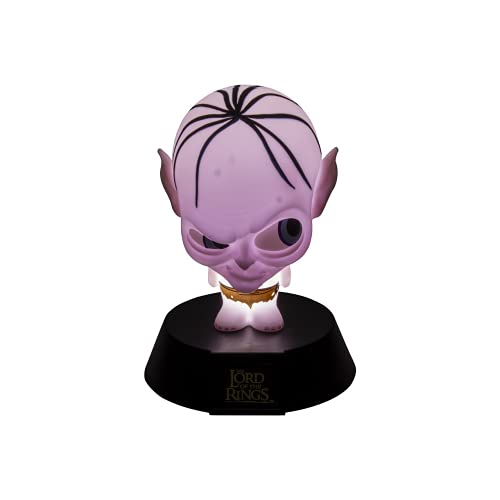 Paladone Lord of Rings Gollum 3D Icon BDP | Licencia Oficial de J. R. Tolkien's The Hobbit | Idea de Regalo único | Luz Nocturna Brillante o lámpara de Escritorio | Funciona con 2 Pilas AAA