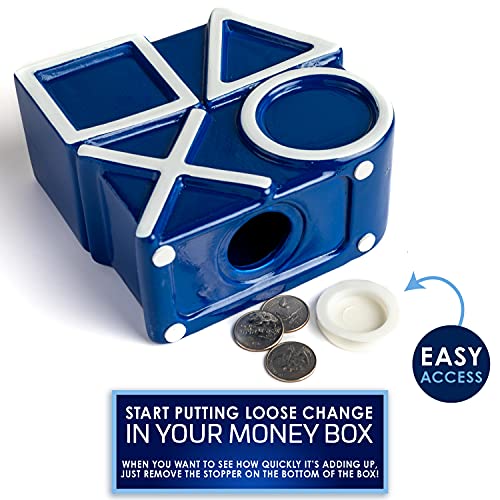 Paladone Playstation Icons Money Box - Hucha para Dinero, Color Azul, Talla única