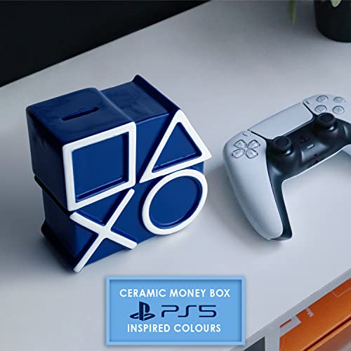 Paladone Playstation Icons Money Box - Hucha para Dinero, Color Azul, Talla única