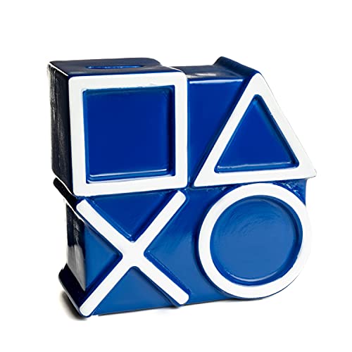 Paladone Playstation Icons Money Box - Hucha para Dinero, Color Azul, Talla única
