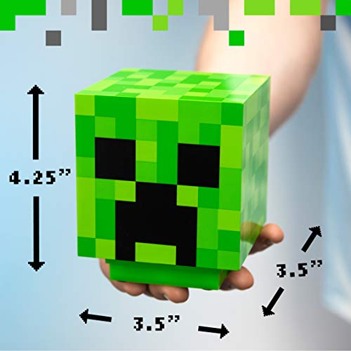 Paladone PP6595MCF Lámpara de mesita Creeper Minecraft, Verde, 19x16 cm