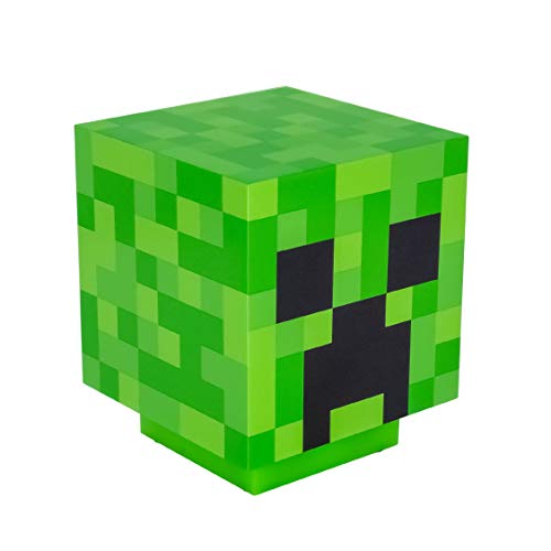 Paladone PP6595MCF Lámpara de mesita Creeper Minecraft, Verde, 19x16 cm