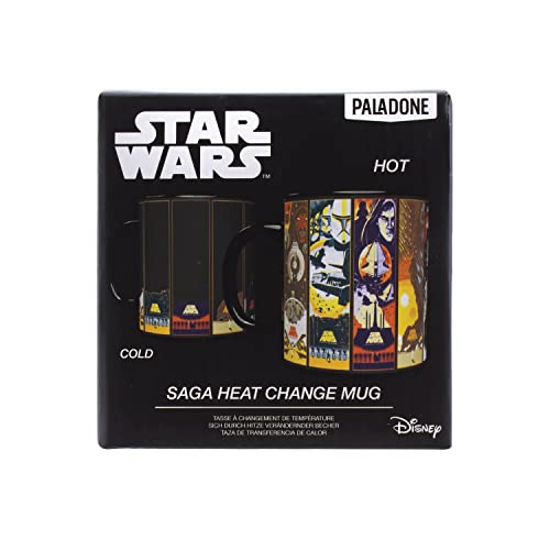 Paladone Taza con cambio de calor de Star Wars Saga, Producto oficial PP8628SW