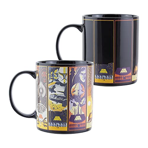 Paladone Taza con cambio de calor de Star Wars Saga, Producto oficial PP8628SW
