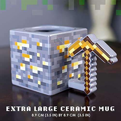 Paladone Taza de café Gold Pickaxe | Producto oficial para juegos