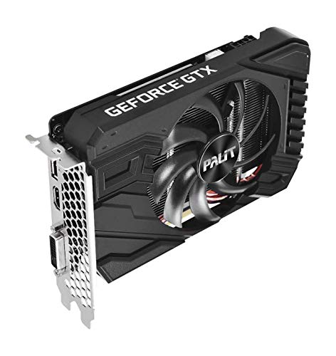 Palit NE6166T018J9-161F - Tarjeta gráfica (GeForce GTX 1660 Ti, 6 GB, GDDR6, 192 bit, PCI Express x16 3.0, 1 Ventilador(es))