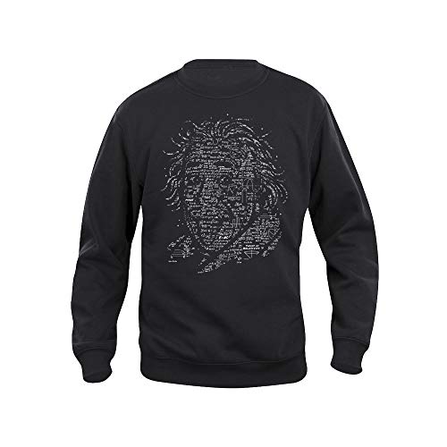 Pampling 4LB3RT - Albert Einstein - Ciencia, Sudadera Mujer, Negro, M