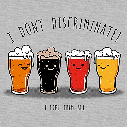 Pampling Camiseta I Do Not Discriminate - Cerveza - 100% Algodón - Serigrafía