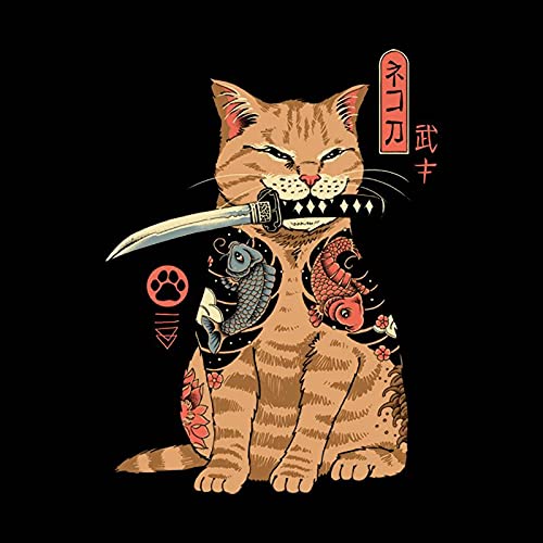 Pampling Sudadera Catana - Gato - Serigrafía - Negro - XL