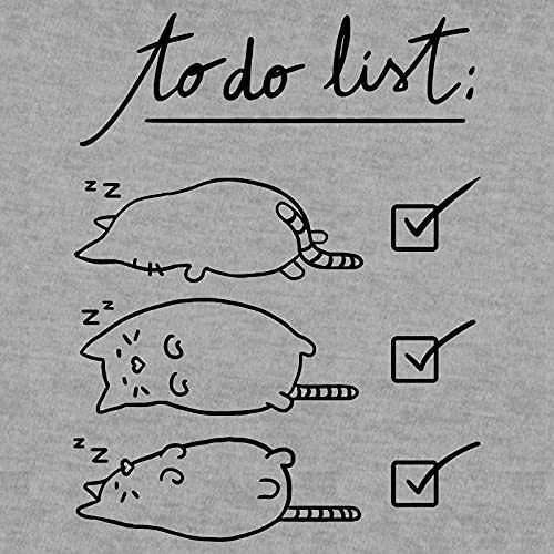 Pampling Sudadera To Do List - Gato - Dormilón - Serigrafía - Gris Mezcla - XL