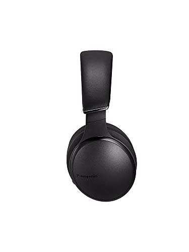 Panasonic RP-HD605NE-K - Auriculares Bluetooth Premium (Noise-Cancelling, Sonido Hi-Fi, Compatible Siri, Carga rápida, Manos Libres, 20h reproducción, Compatible con Cable, con Funda de Viaje) Negro