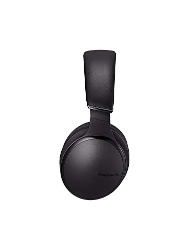 Panasonic RP-HD605NE-K - Auriculares Bluetooth Premium (Noise-Cancelling, Sonido Hi-Fi, Compatible Siri, Carga rápida, Manos Libres, 20h reproducción, Compatible con Cable, con Funda de Viaje) Negro