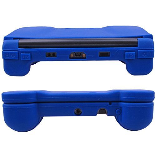 Pandaren® silicona mano agarre Fundas Protectores para NEW 3DS XL azul (no para la versión antigua 3DS XL)