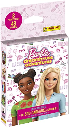 Panini Barbie Dreamhouse Adventure - Juego de 8 fundas para Stickers, 004283KBF8