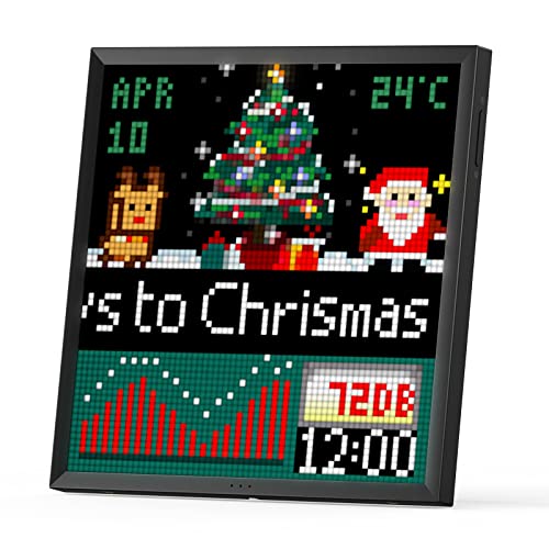 Pantalla Divoom Pixoo-64 WiFi Pixel Art con un Panel LED de 64x64, decoración de iluminación única con Control de aplicación