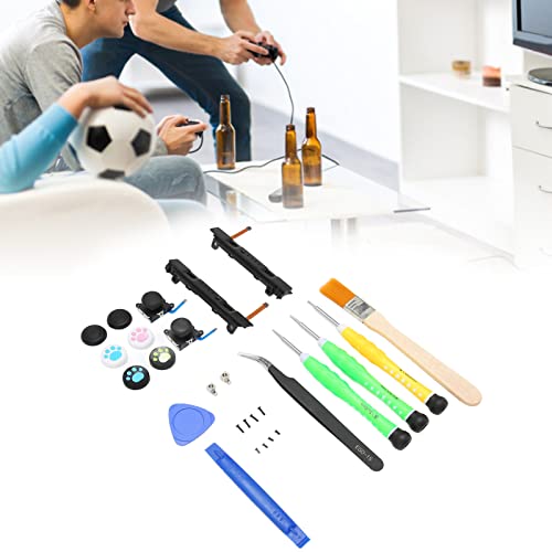 Paquete de 2 Joycon Joystick de Repuesto, Kit de Reemplazo de Joystick, Juego de Controlador con Deslizador Izquierdo Y Derecho, Hebillas de Metal Y Kit de Herramientas de Reparación para Switch Joyco