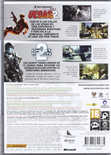 Paquete Ghost Recon Advanced Warfighter 2 + Rainbow Six Vegas 2