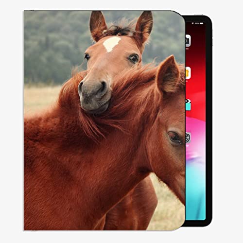 para iPad Air 1st Generation Case, Caja de la Caja de la Naturaleza del Steam Steam Horse Cubierta Delgada para iPad Air 9.7 Pulgada