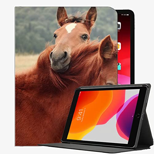 para iPad Air 1st Generation Case, Caja de la Caja de la Naturaleza del Steam Steam Horse Cubierta Delgada para iPad Air 9.7 Pulgada