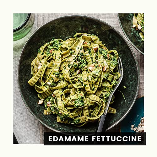 Pasta orgánica de edamame y judías negras de Planet Plant-Based (pack de 3 × 200 g) | Espaguetis de edamame | Espaguetis de judías negras | Fettuccine de edamame | Vegano | Orgánico | Sin gluten