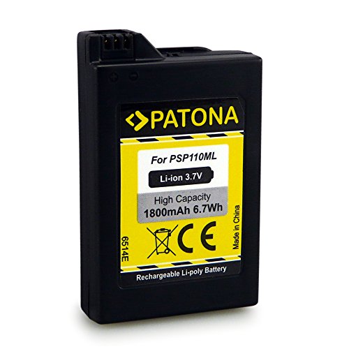 PATONA Bateria compatible con Sony PSP-1000 PSP-1000G1 PSP-1000G1W PSP-1000K PSP-1000KCW