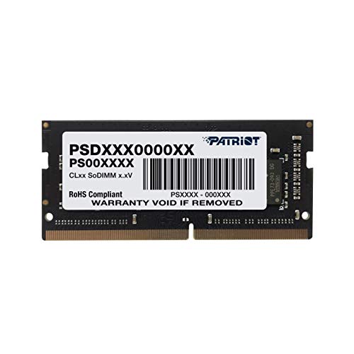 Patriot Memory Serie Signature SODIMM Memoria RAM DDR4 2400 MHz PC4-19200 8GB (1x8GB) C17 - PSD48G240081S