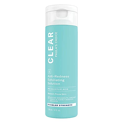 Paula's Choice Clear 2% BHA Exfoliante Fuerza Regular - Peeling Facial Reduce Puntos Negros, Poros y Acne - con Ácido Salicílico & Hialurónico - Pieles Normales a Mixtas - 118 ml