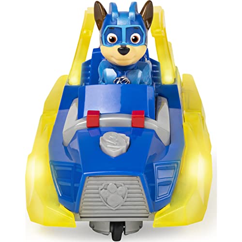 PAW Patrol Mighty Pups Charged Up Chase - Vehículo de Lujo con Luces y Sonidos