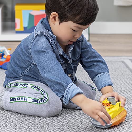 PAW Patrol Mighty Pups Charged Up Rubble's Deluxe - Vehículo con Luces y Sonidos de la Patrulla Canina