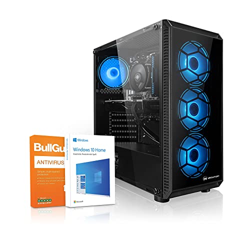 PC Gaming - Megaport Ordenador Gaming PC AMD Ryzen 7 3700X • GeForce GTX1650 4GB • 1000GB M.2 SSD • 16GB DDR4 3000 • WLAN • Windows 10 • PC Gamer • Ordenador de sobremesa