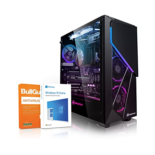 PC Gaming - Megaport Ordenador Gaming PC AMD Ryzen 7 3700X • GeForce RTX2060 Super 8GB • 2TB HDD • 1000GB M.2 SSD • 16GB DDR4 3000 • WLAN • Windows 10 • PC Gamer • Ordenador de sobremesa