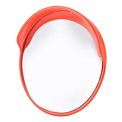 PC PE Material 45cm Espejo de seguridad vial naranja resistente a la intemperie fácil de usar para almacenes comunitarios Hospitales Fábricas