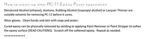 PC-Products PC-11 Pasta adhesiva epoxi, grado marino de dos partes, 1 libra en dos latas, blanco apagado 160114