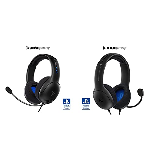 PDP Lvl50 Cableado Headset Ps4 Negro + Lvl40 Stereo Headset Ps4 Negro