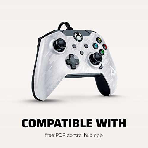 PDP Mando con cable para Xbox Series X, Blanco (Ghost White)
