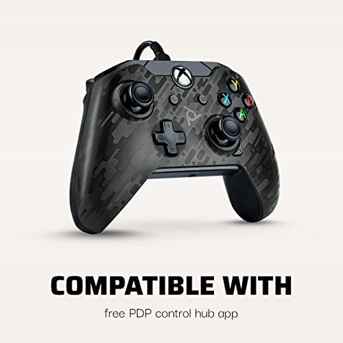 PDP Mando con cable para Xbox Series X, Negro (Phantom Black)