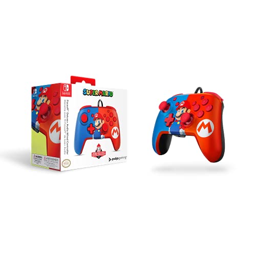 PDP - Nintendo Switch Faceoff Deluxe+ Audio Wired Controller Mario (Nintendo Switch)