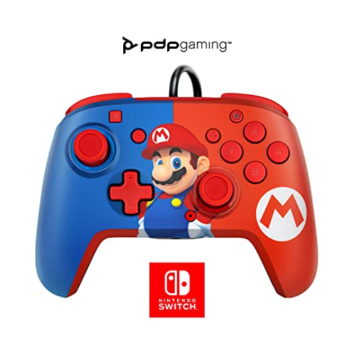 PDP - Nintendo Switch Faceoff Deluxe+ Audio Wired Controller Mario (Nintendo Switch)