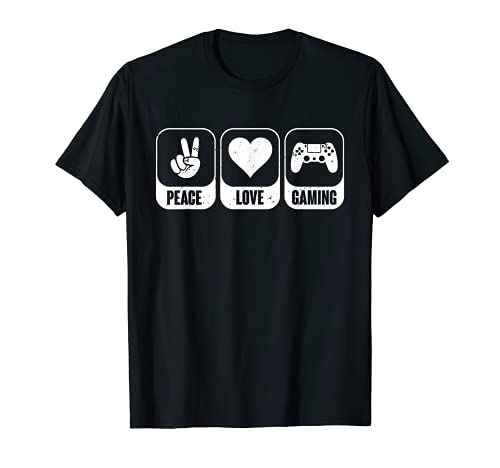 Peace Love Gaming Peace Video Console Gamers Camiseta