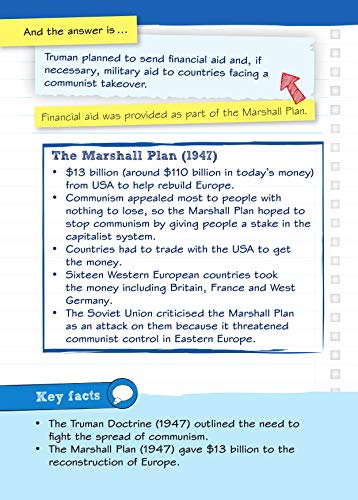 Pearson REVISE Edexcel GCSE (9-1) History Superpower relations & the Cold War Revision Cards: (with free online Revision Guide and Workbook) for home ... 2022 exams (Revise Edexcel GCSE History 16)