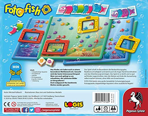 Pegasus Spiele 66100G – Foto Fish * Nominado Juego Infantil del año 2020 *