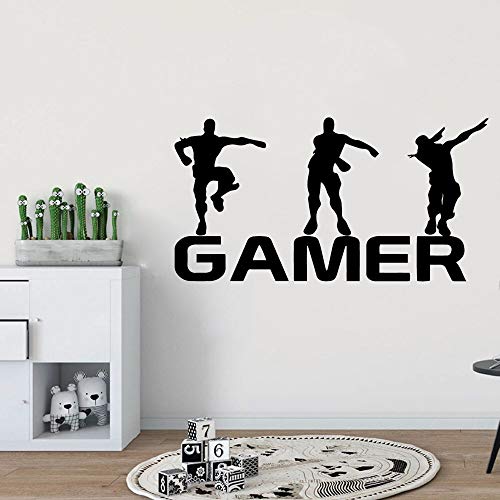 Pegatinas de vinilo para pared de jugador，póster de habitación para niños，juego PS4 Battle Royale X box，pegatinas de jugador，pegatinas de pared de casa A6 79x42cm