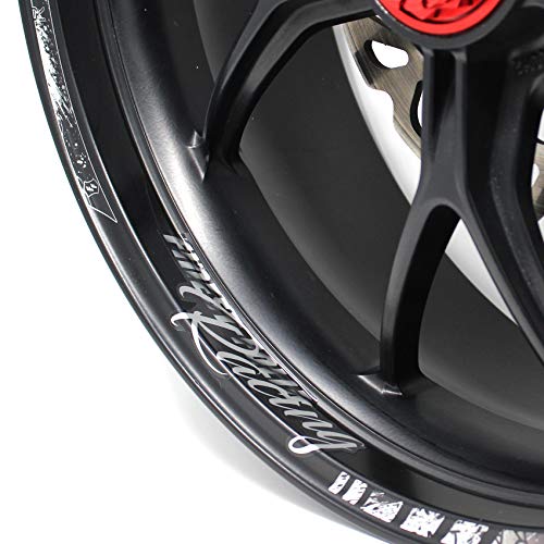 pegatinas llanta moto coche personalizadas tuning rim tape set felgi coche pegatinas borde jp gp blanco blanco alemania gasolina estilo tuning edge motos 46 49 Accesorios tuning