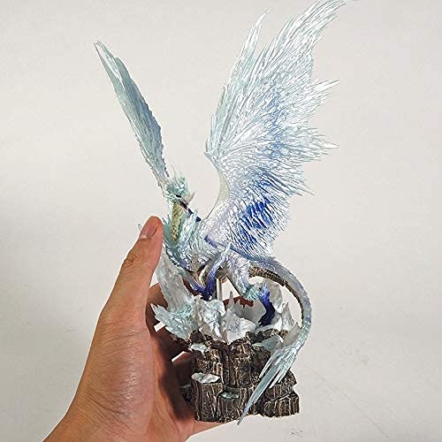 Peluca de Cosplay Monster Hunter World: Iceborne Velkhana Nergigante Estatua MHW Elder Dragon Figure Modelo de colección Juguete para la Fiesta