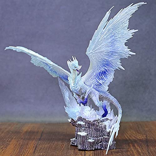 Peluca de Cosplay Monster Hunter World: Iceborne Velkhana Nergigante Estatua MHW Elder Dragon Figure Modelo de colección Juguete para la Fiesta