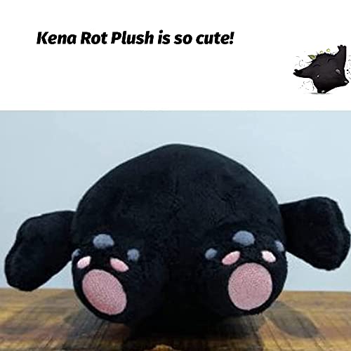 Peluche Kena Rot de 7,9 Pulgadas, Spirit Bridge, el Mismo muñeco de Peluche Suave Relleno de Juego, Elfo Negro, Regalos de Felpa Rellenos para niños, niñas y fanáticos de los Juegos